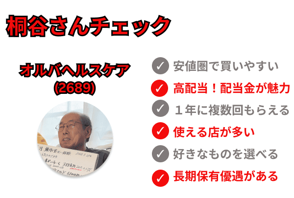 桐谷さんチェック オルバヘルスケア